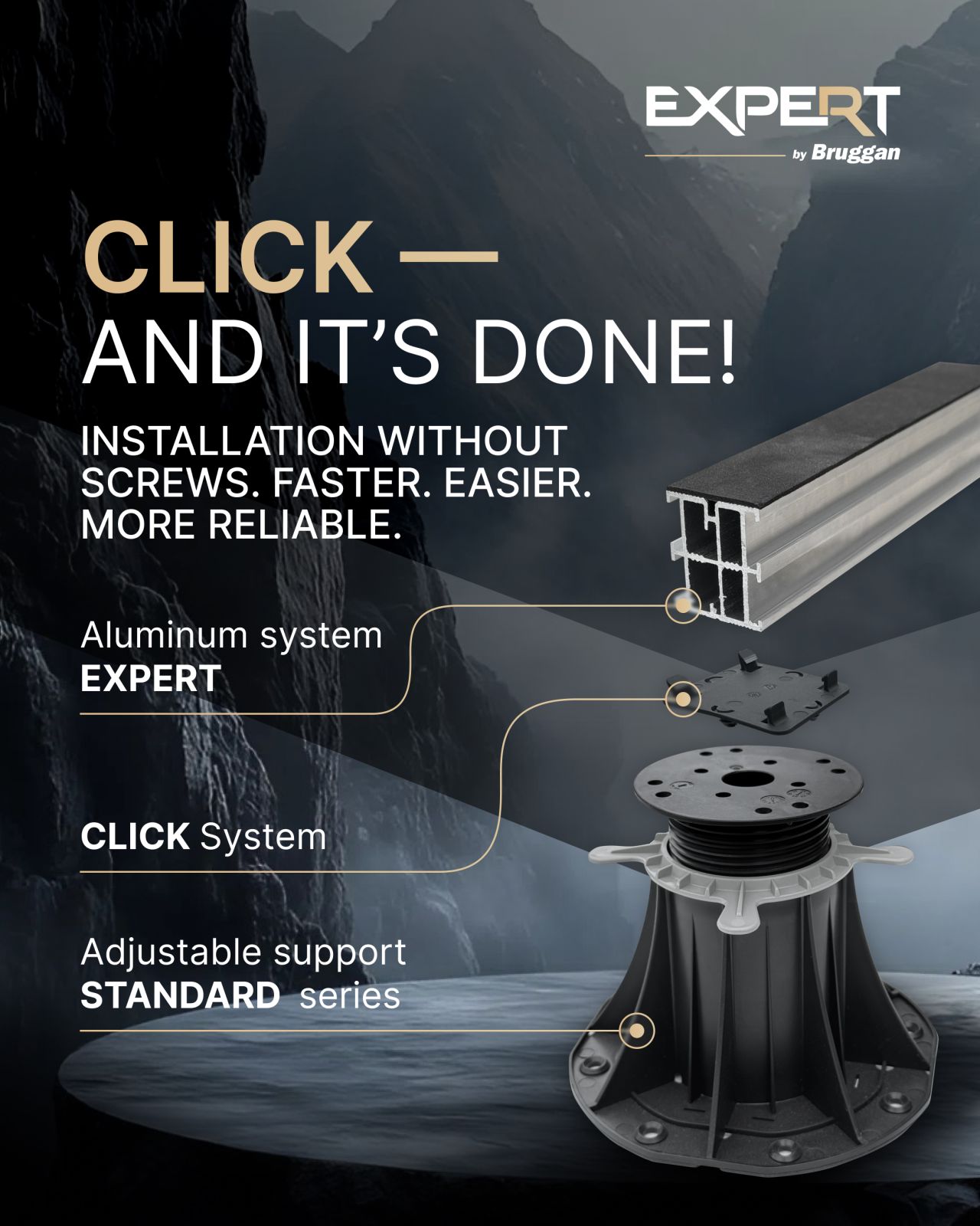Bruggan Expert Clip System – the new clip connection for joists and DD Pedestal supports.