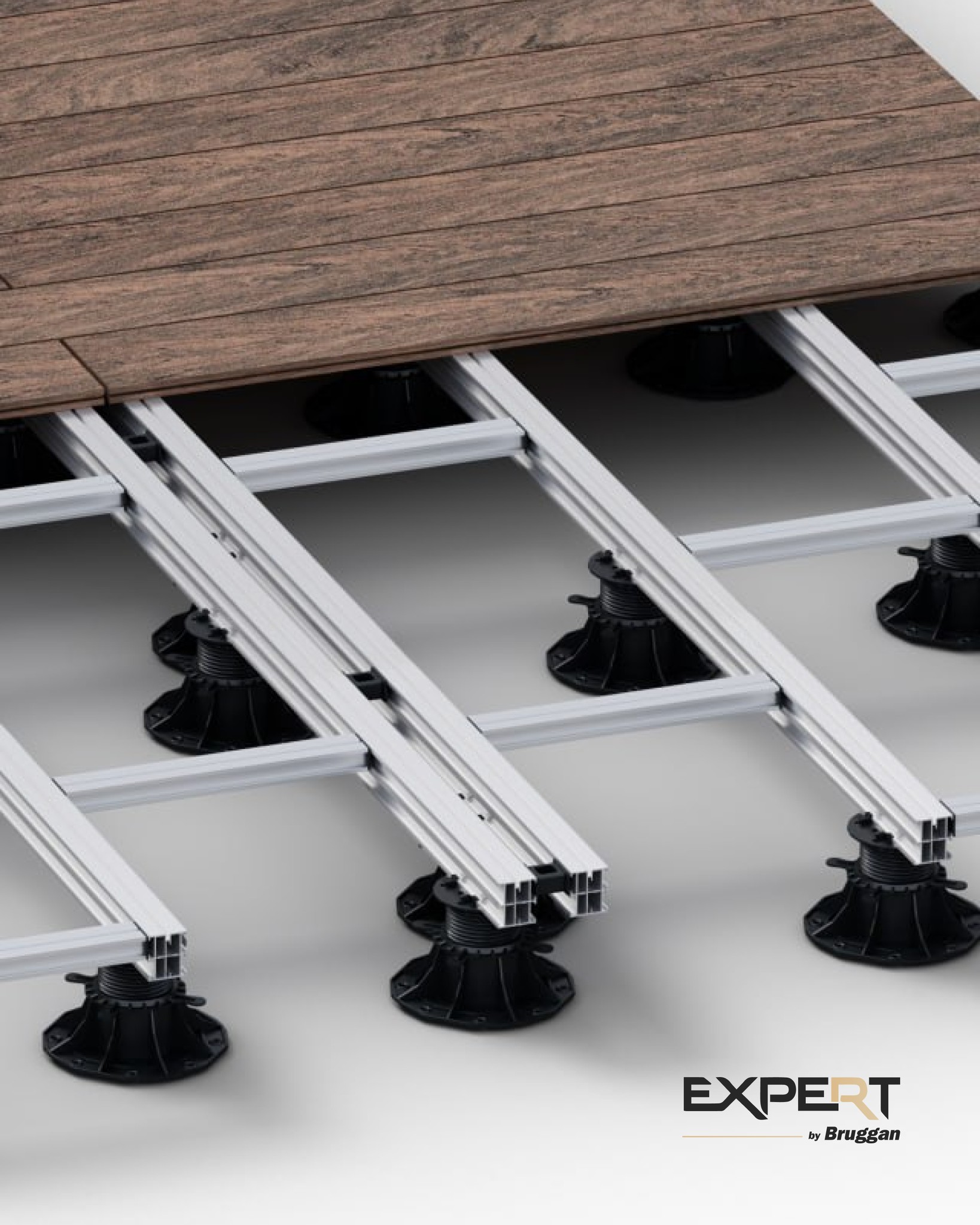 The new “Expert” substructure system significantly speeds up deck installation and saves you money