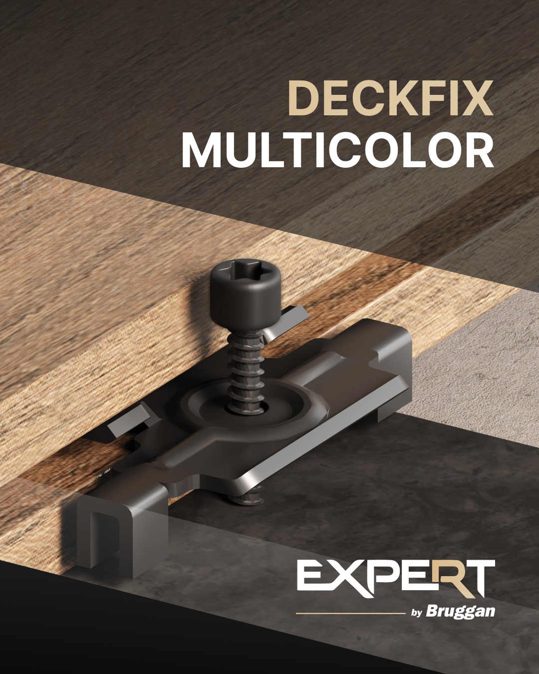 DECKFIX MULTICOLOR and PROCLIP UNIVERSAL clips. A completely new approach to terrace fastening systems