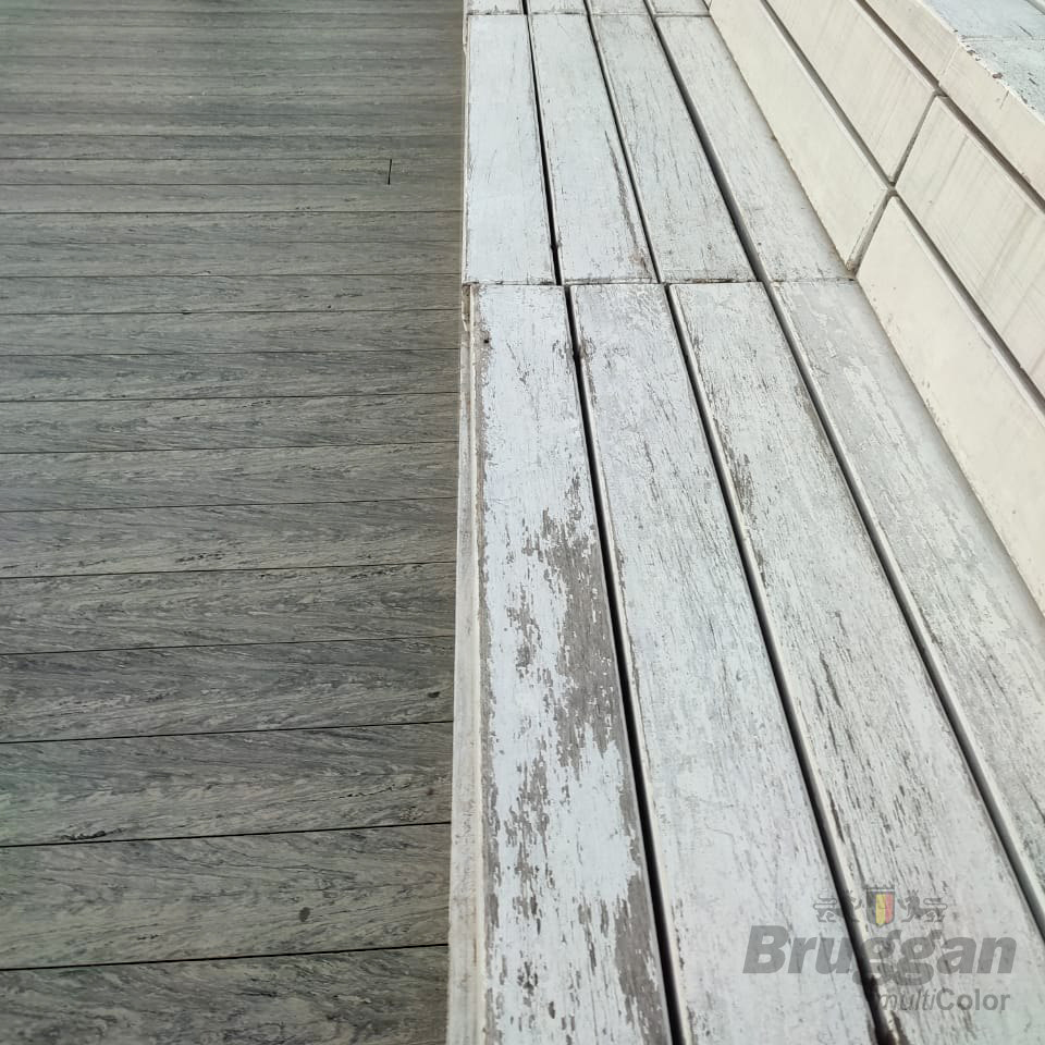 Terrace After 5 Years: Color, Texture, and Surface