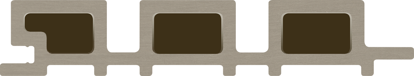 WPC cladding profile legro FS 15 Maple