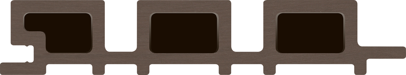 WPC cladding profile legro FS 15 Teak
