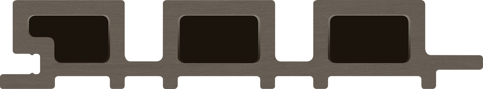 WPC cladding profile legro FS 15 Walnut