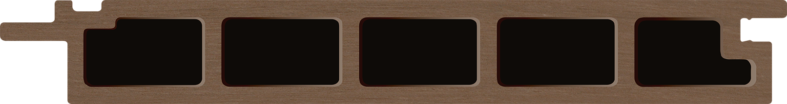WPC cladding profile legro FS 21 Teak