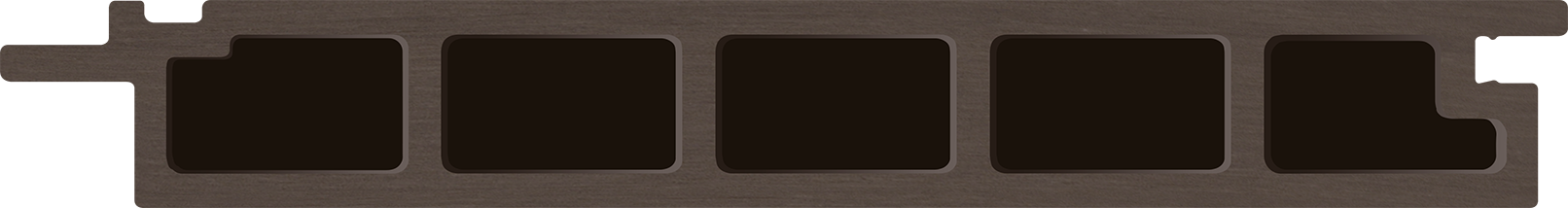 WPC cladding profile legro FS 21 Walnut
