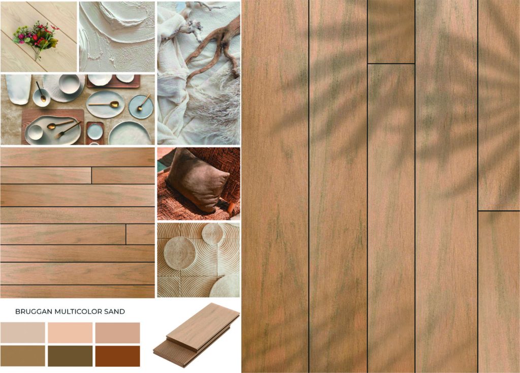 The most popular colours of Bruggan decking