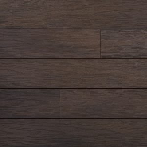 Dark shades of decking. Pros and cons. Walnut