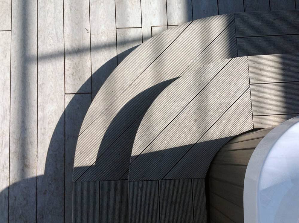 WPC steps are stylish and comfortable